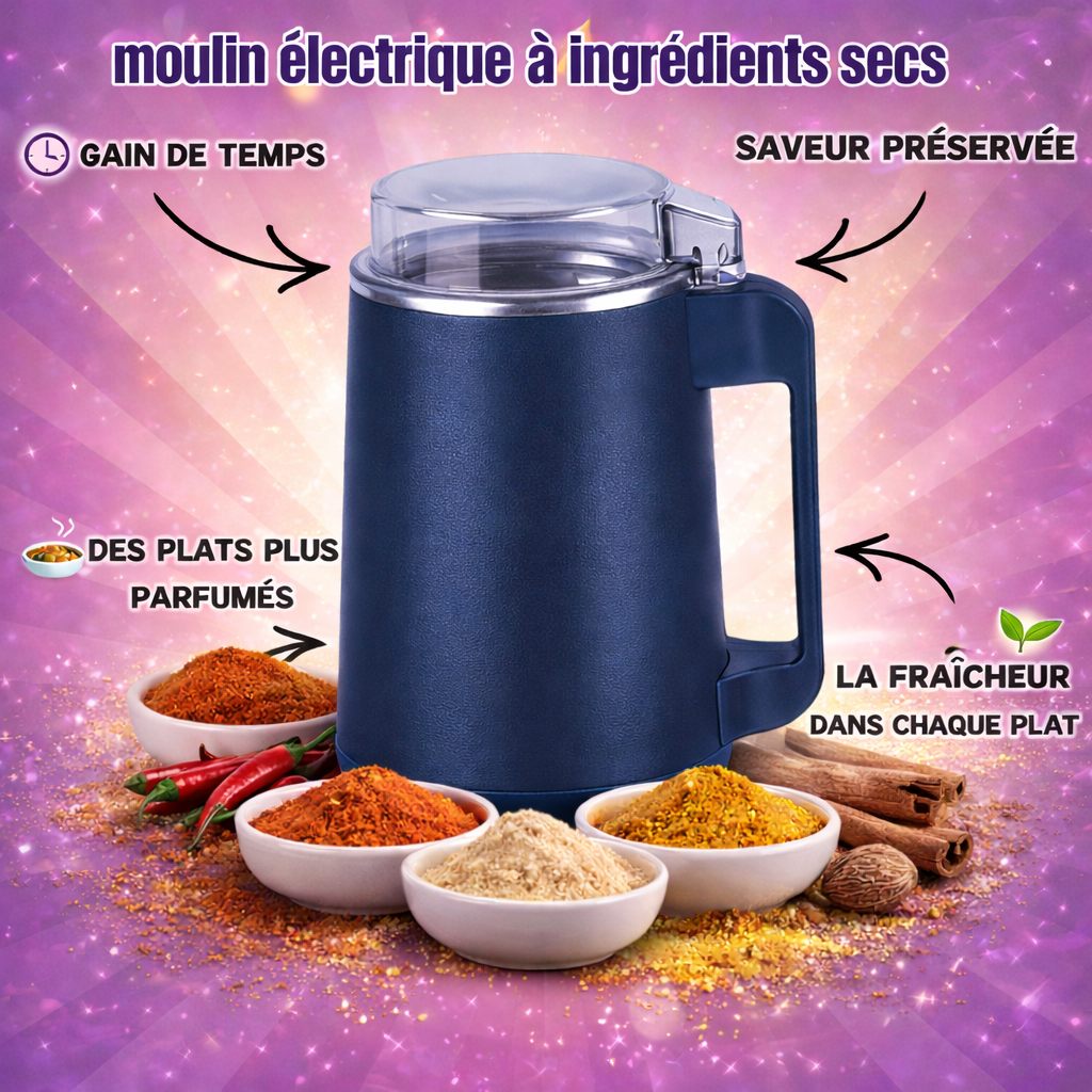Moulin électrique à épices secs
