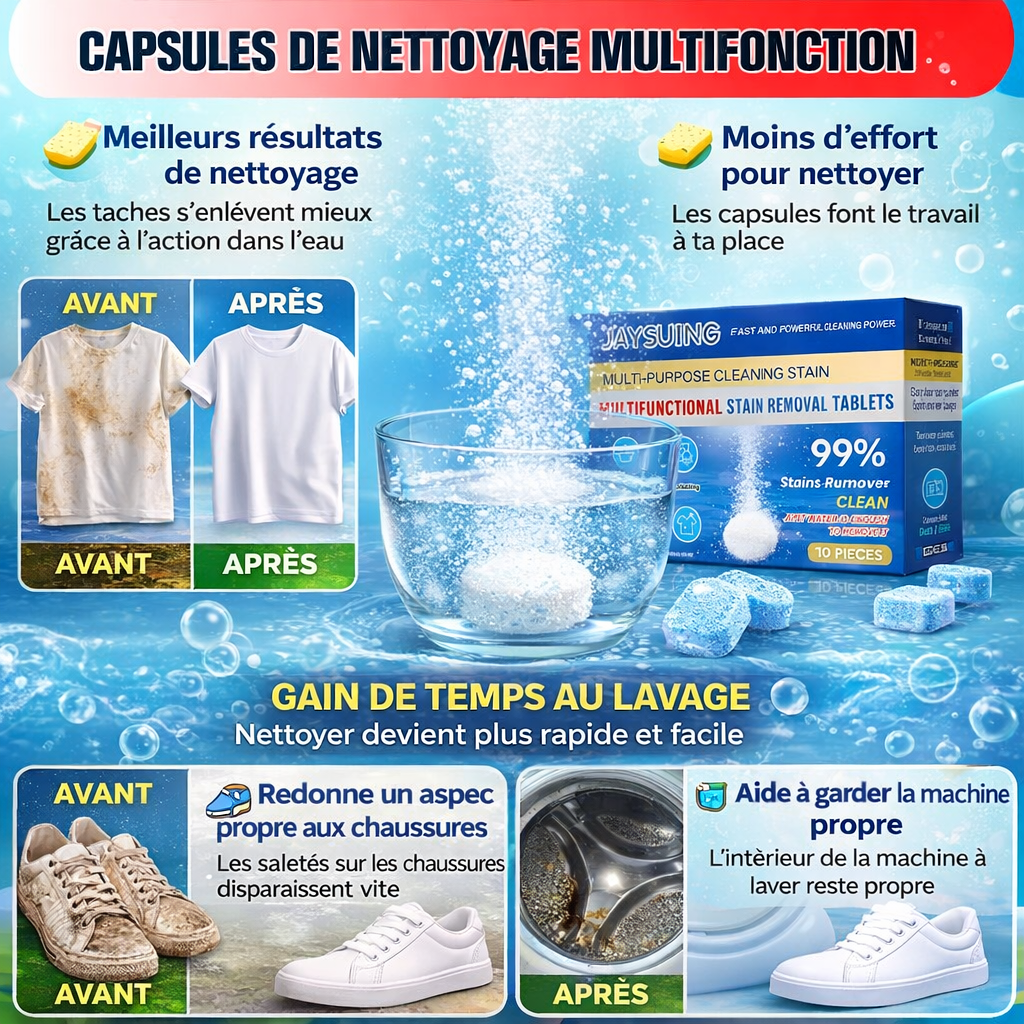 CAPSULES DE NETTOYAGE MULTIFONCTION