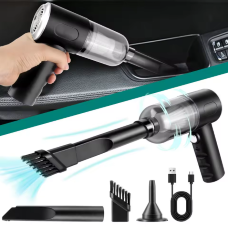 Mini aspirateur 3 en 1 - Nettoyage rapide, souffle la saleté, brosse chaque coin d'une pièce
