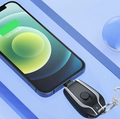 power bank avec porte-clés - Compatible Type-C et iPhone, Charge rapide