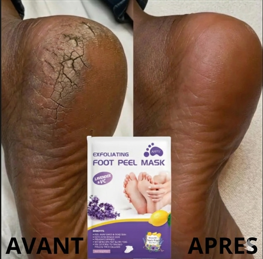 4PAIRES de Masque de pied - Nettoie,Hydrate,répare