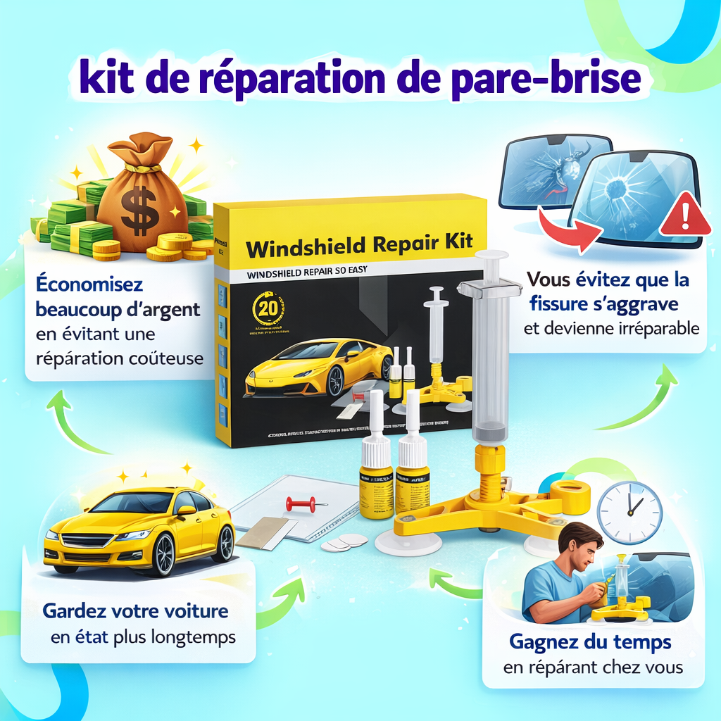 kit de réparation de pare-brise