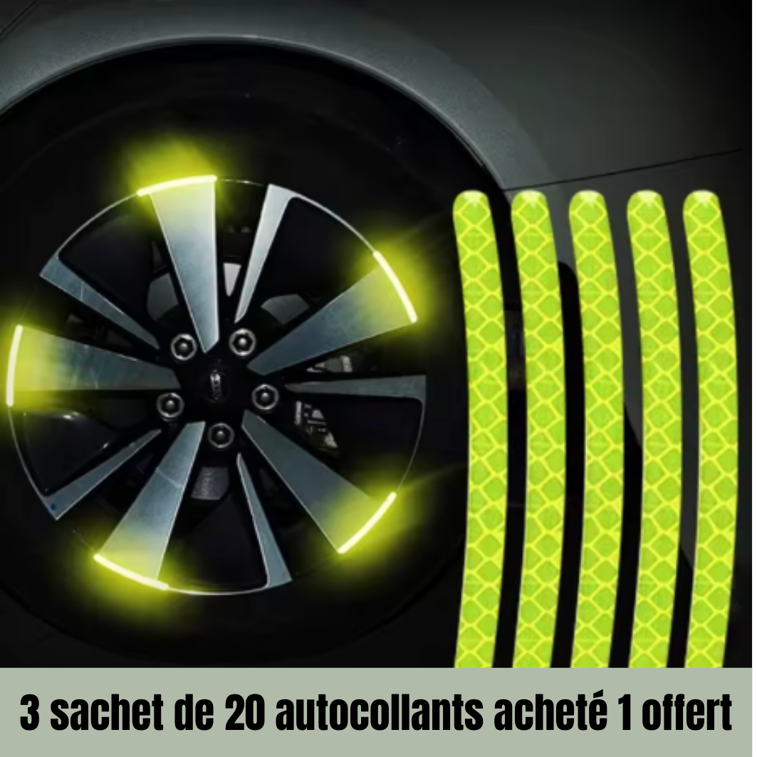 80 Autocolants refléssichants - Visibilité, Style, Sécurité